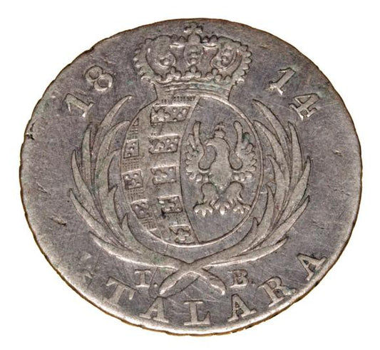 1/6 talara 1814 Fryderyk August Księstwo Warszawskie Warszawa