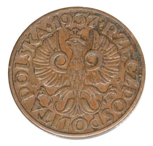 2 grosze 1937 II RP Warszawa