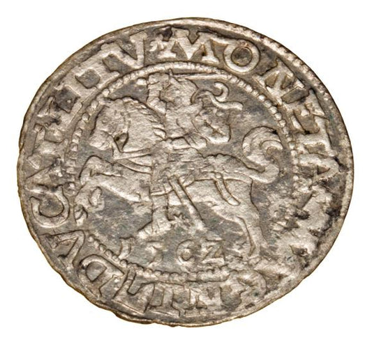 Półgrosz 1562 Zygmunt II August Litwa Wilno