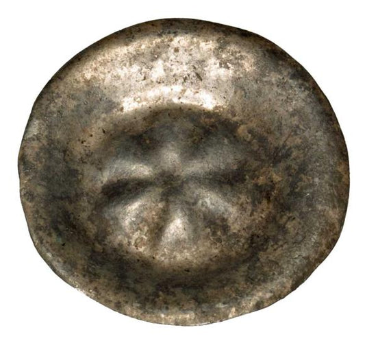 Brakteat Polska gwiazda koło kwiat